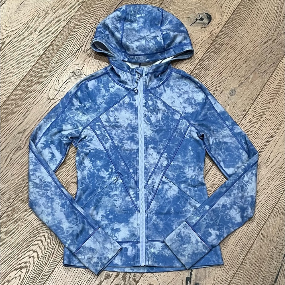 🔹Ivivva Blue Tie-Dye Hooded Jacket Sz 0-2